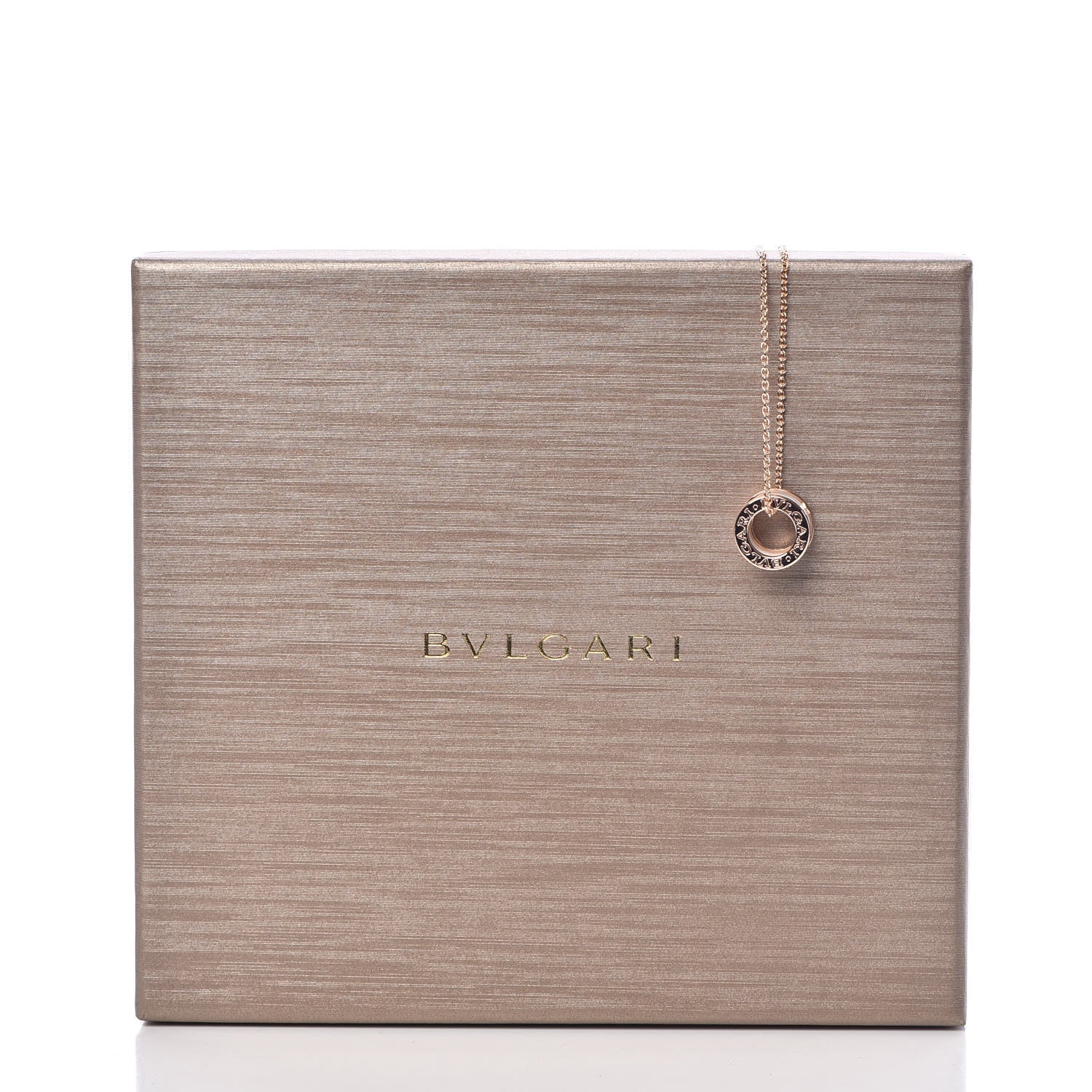 Bulgari 18K Rose Gold White Ceramic B.Zero1 Pendant Necklace 7 of 7