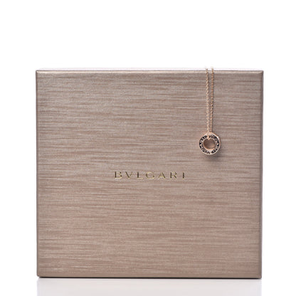 Bulgari 18K Rose Gold White Ceramic B.Zero1 Pendant Necklace 7 of 7