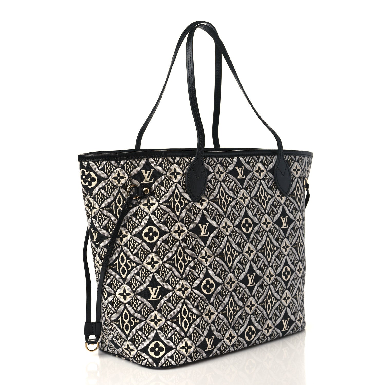 Louis Vuitton Jacquard Since 1854 Neverfull MM Grey 4 of 9