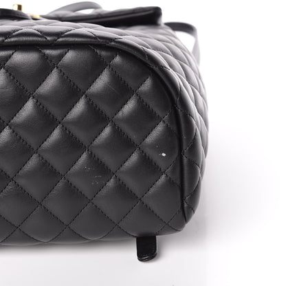 Chanel Lambskin Quilted Large Urban Spirit Backpack Black 9 of 11