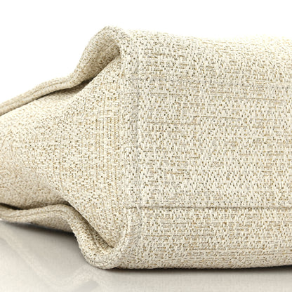 Chanel Lurex Boucle Small Deauville Tote Ivory 8 of 9