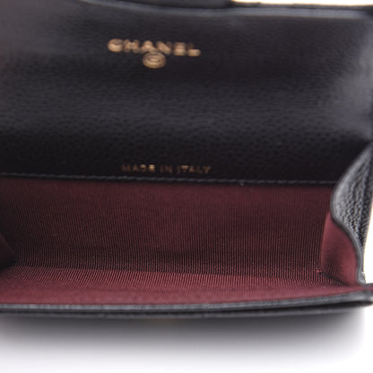 Chanel Caviar Quilted Flap Card Holder Black 5 of 9