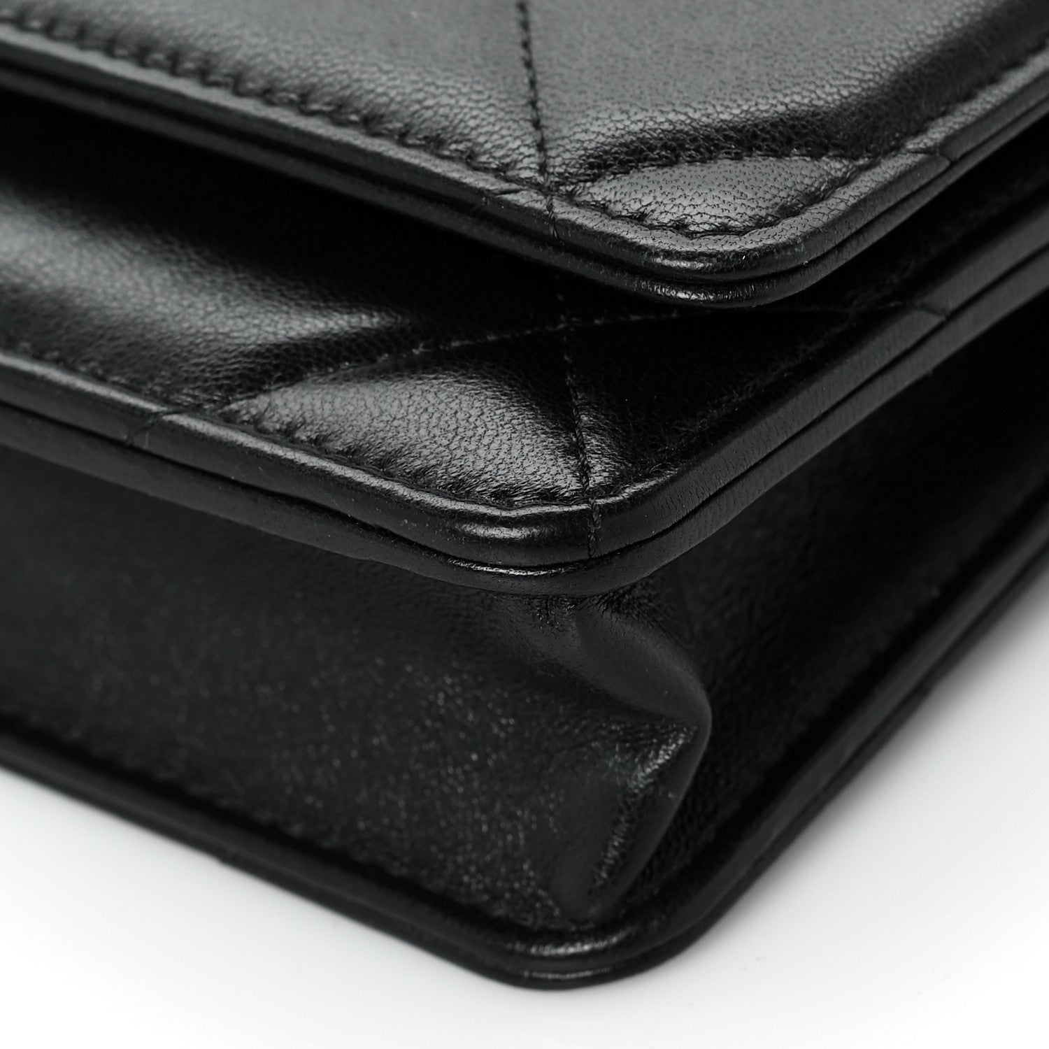 Chanel Lambskin Quilted Chanel 19 Wallet On Chain WOC Black 9 of 9