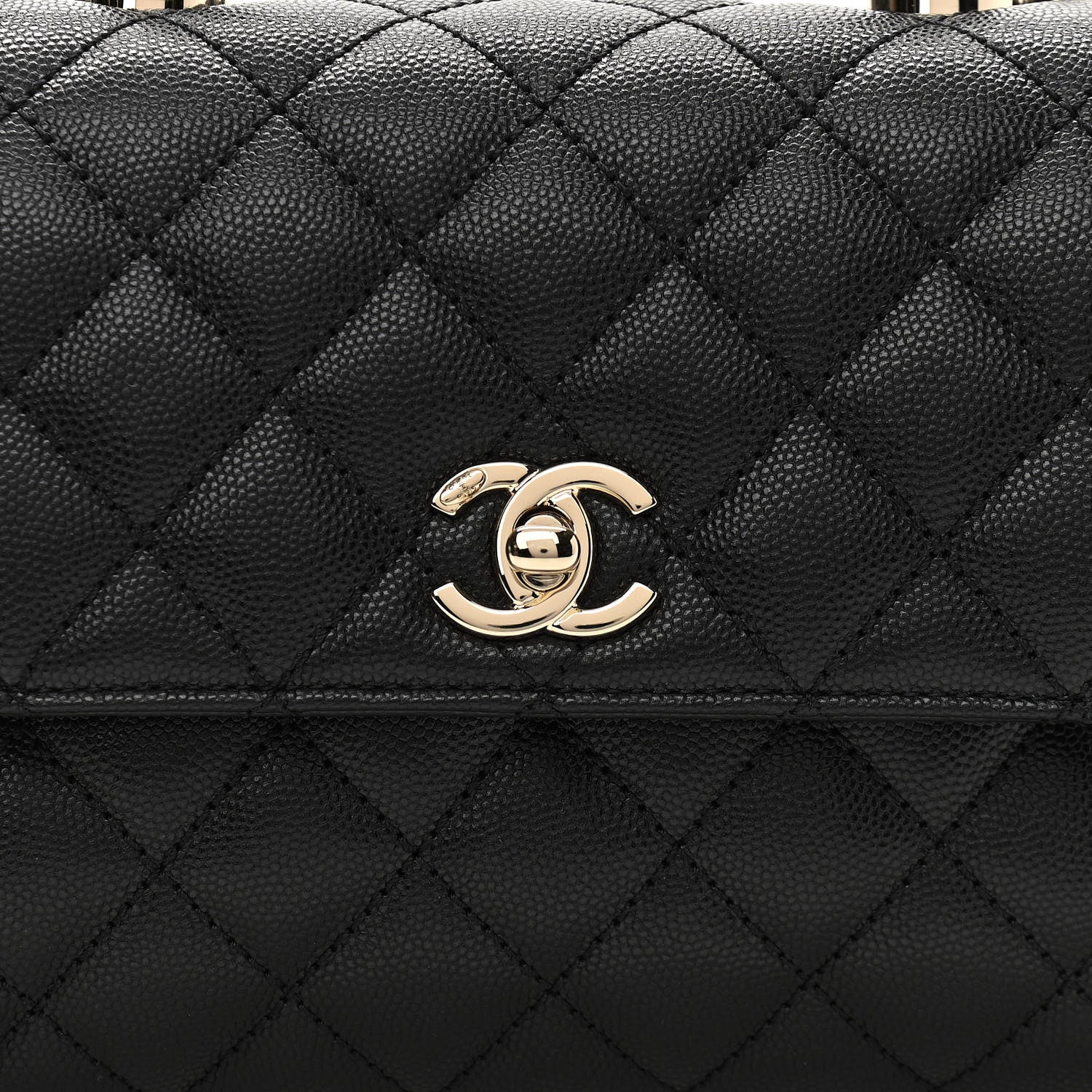 Chanel Caviar Quilted Mini Coco Handle Flap Black 8 of 10