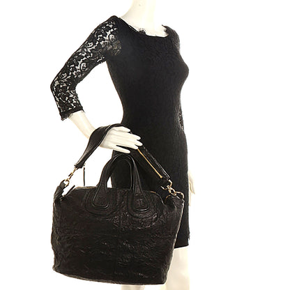 Givenchy Wrinkled Lambskin Medium Nightingale Black 2 of 10