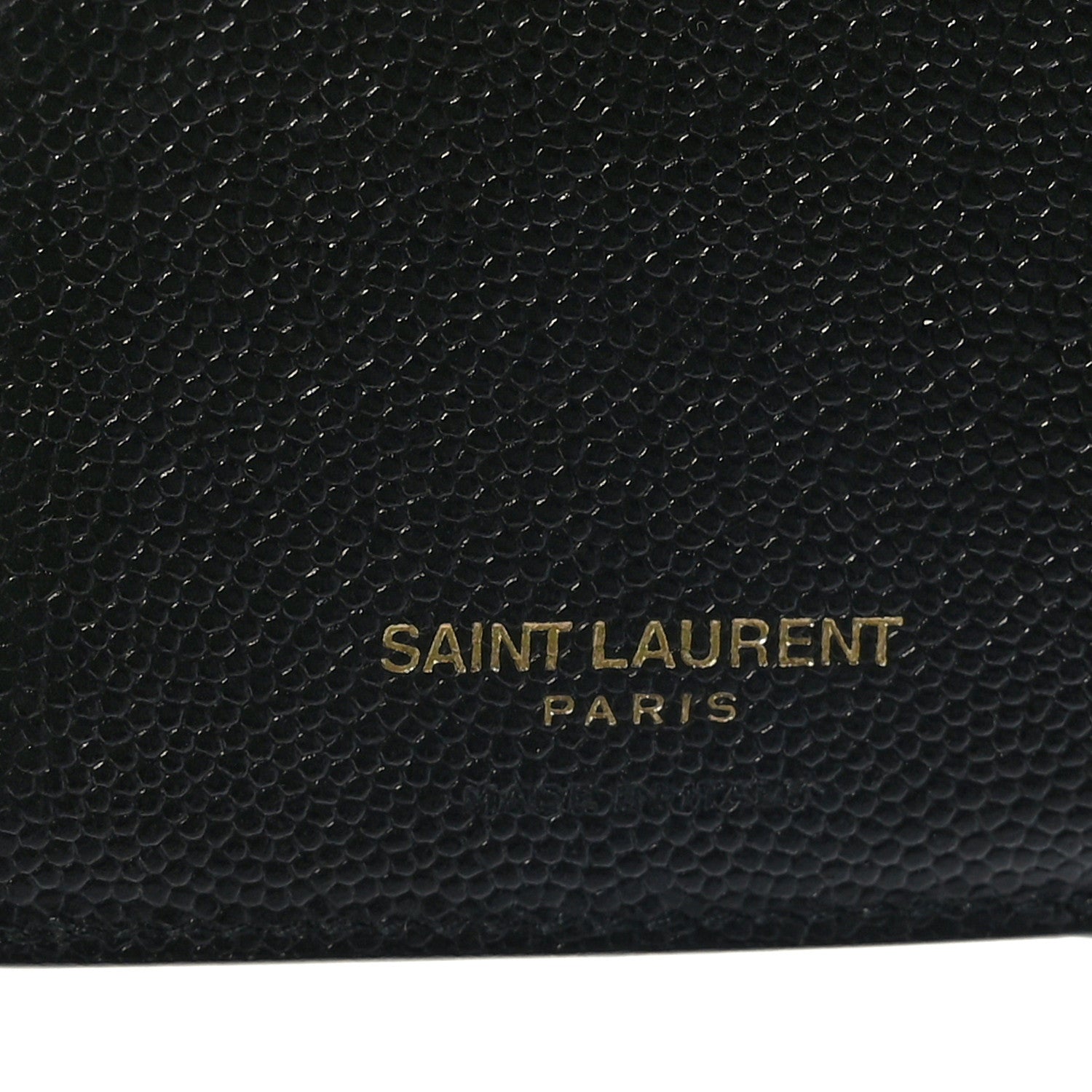 Saint Laurent Grain De Poudre Mixed Matelasse Triquilt Monogram Compact Tri Fold Wallet Black 12 of 14