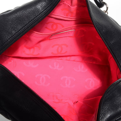 Chanel Calfskin Quilted Large Cambon Bowler Black White 5 of 7