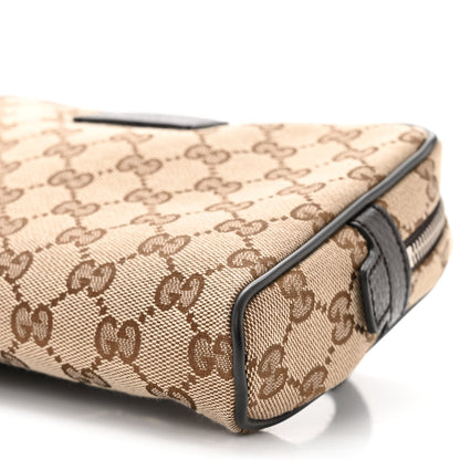 Gucci Monogram Dollar Calfskin Belt Bag Beige Ebony Testa di Moro Marrone Scuro 10 of 10