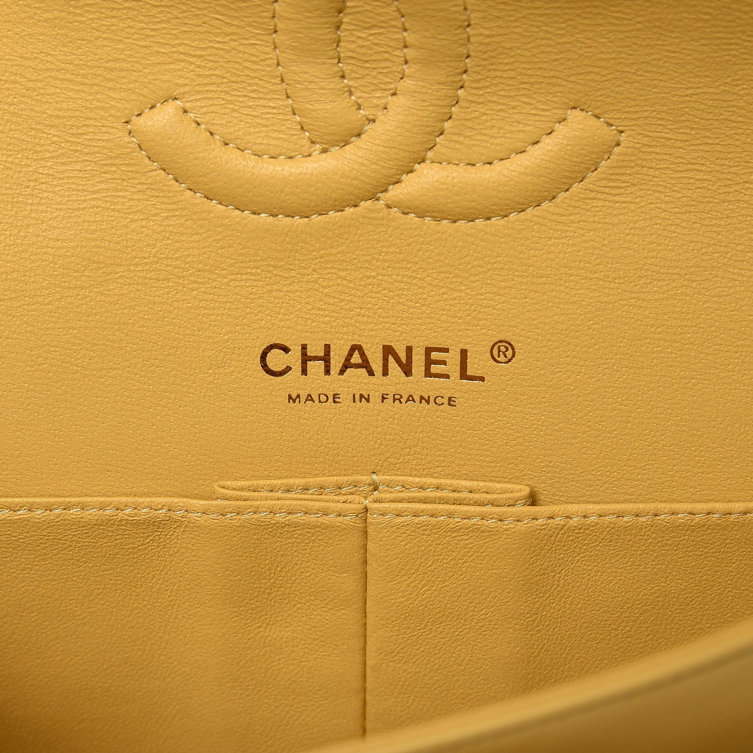 Chanel Lambskin Quilted Tri-Color Medium Double Flap Orange 7 of 9