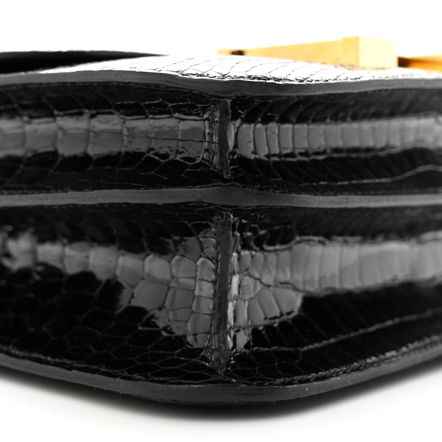 Hermes Shiny Porosus Crocodile Constance 24 Black 10 of 12