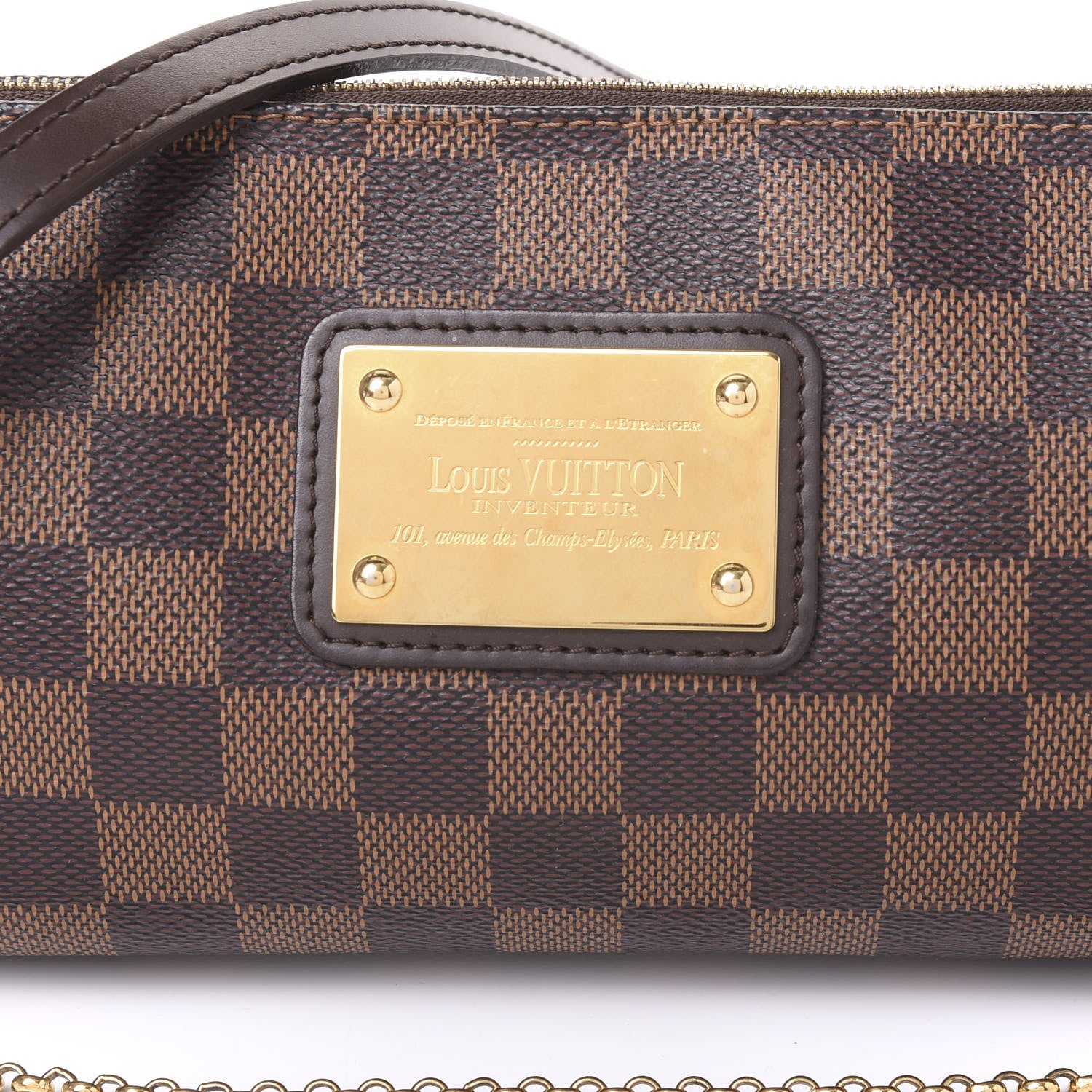 Louis Vuitton Damier Ebene Eva Clutch 9 of 10