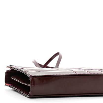 Chanel Patent Chocolate Bar Baguette Red 9 of 12