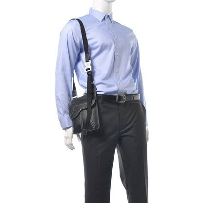 Christian Dior Calfskin Mens Messenger Bag Black 2 of 8