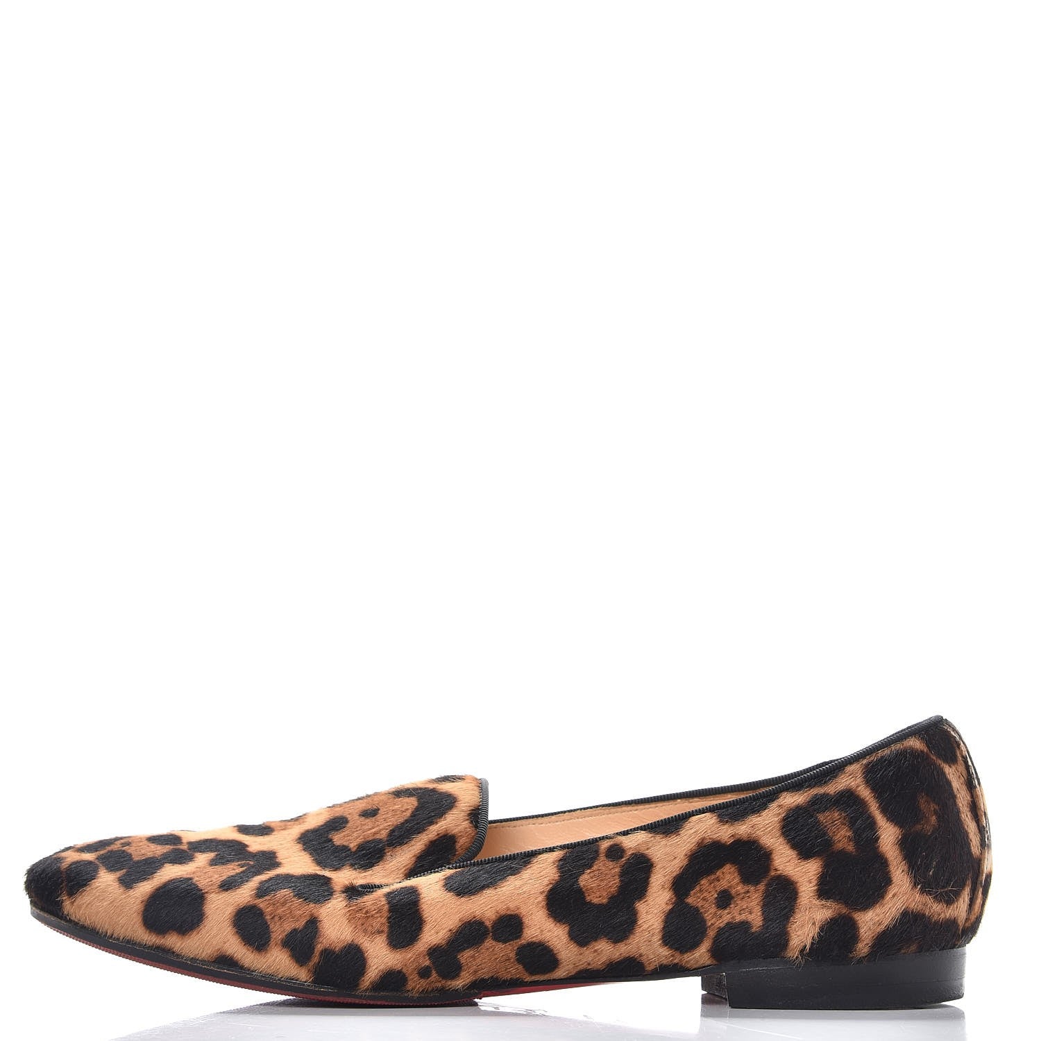 Christian Louboutin Pony Hair Leopard Print Sakouette Loafers Flats 40.5 1 of 14
