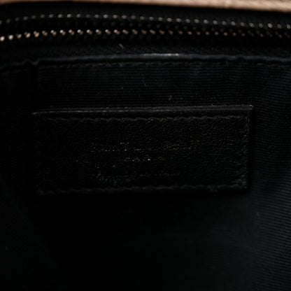 Saint Laurent Crinkled Calfskin Matelasse Monogram Medium Niki Chain Satchel Gold Sand 6 of 15
