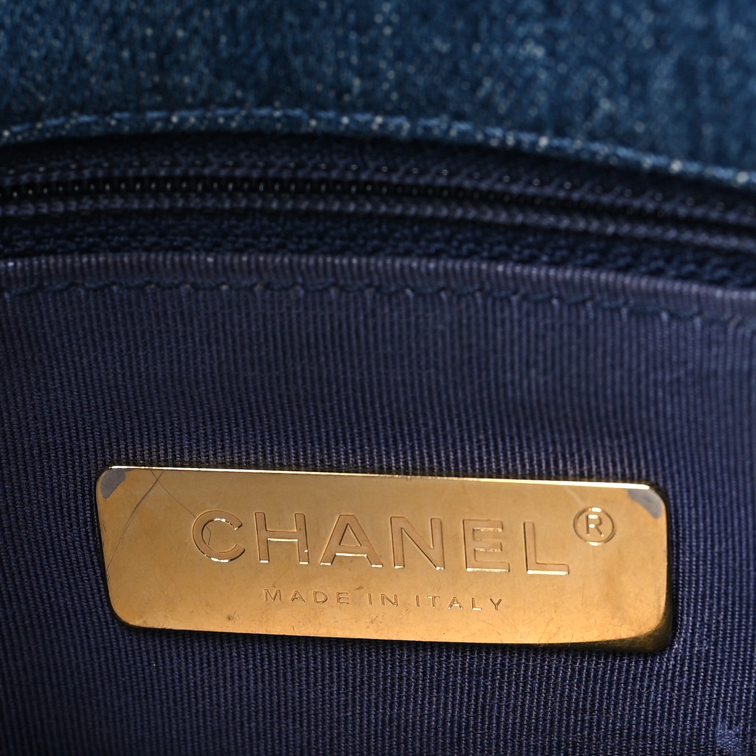Chanel Denim Quilted Medium Chanel 19 Flap Blue 6 of 10