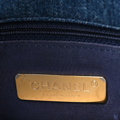 Chanel Denim Quilted Medium Chanel 19 Flap Blue 6 of 10