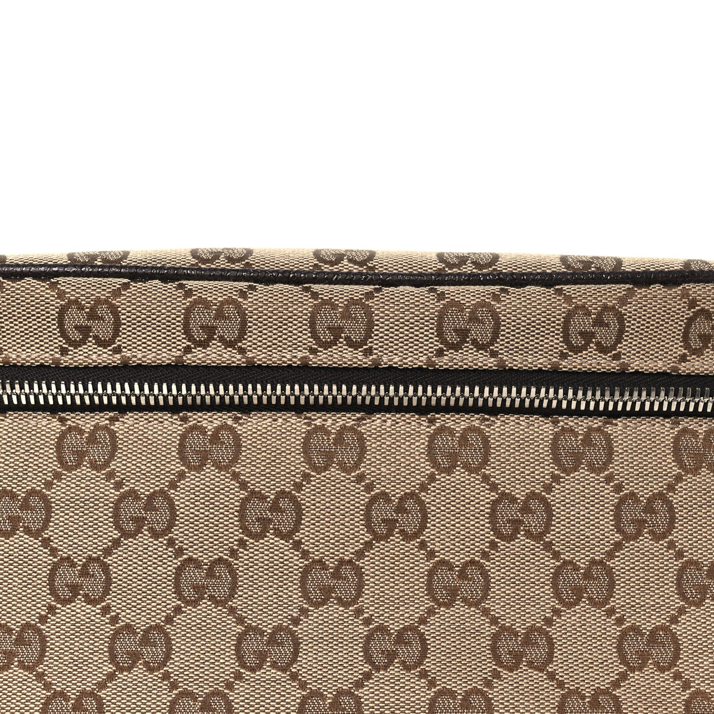Monogram Dollar Calfskin Waist Pouch Beige Ebony Testa di Moro Marrone Scuro