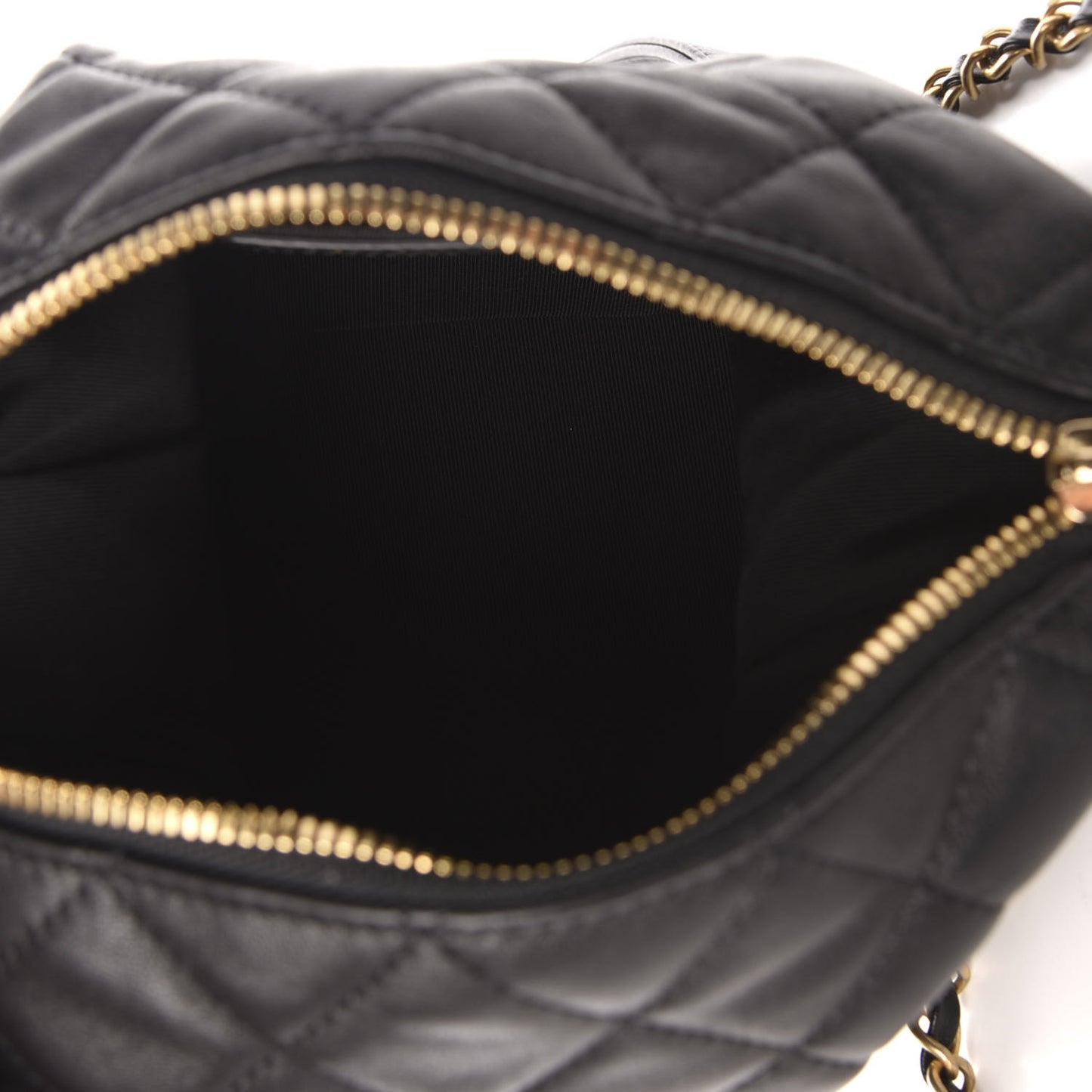 Lambskin Quilted Small Perfect Meeting Hobo Black