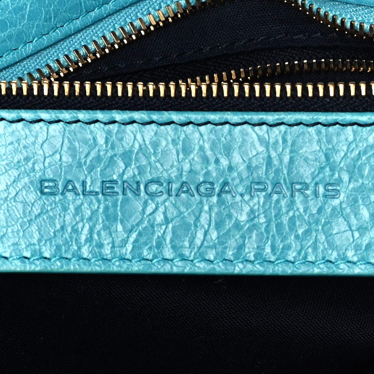 Balenciaga Agneau Giant 12 Gold Hardware City Bleu Tropical 6 of 9