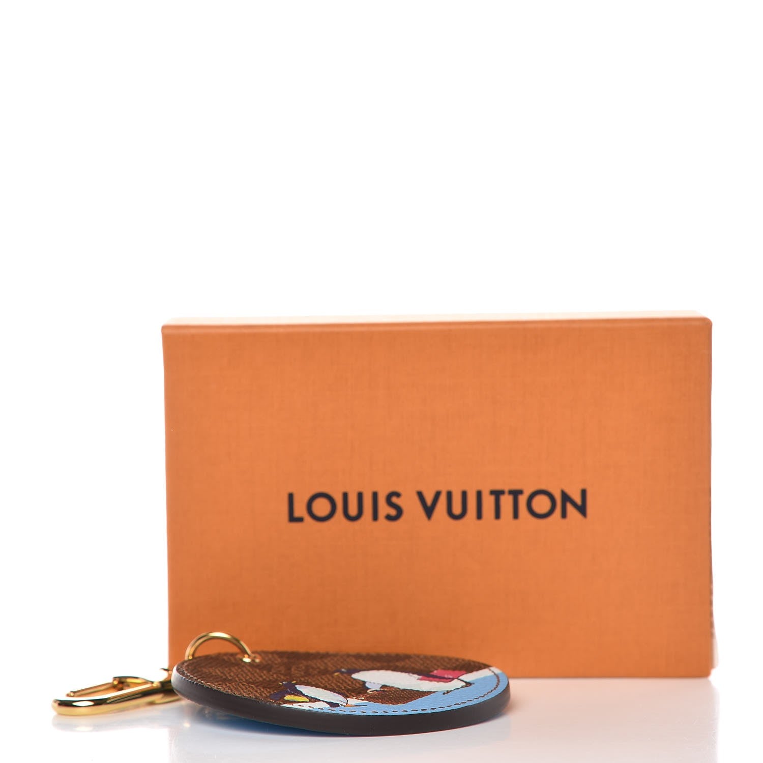 Louis Vuitton Damier Ebene Illustre Manchot Bag Charm Key Ring 3 of 3