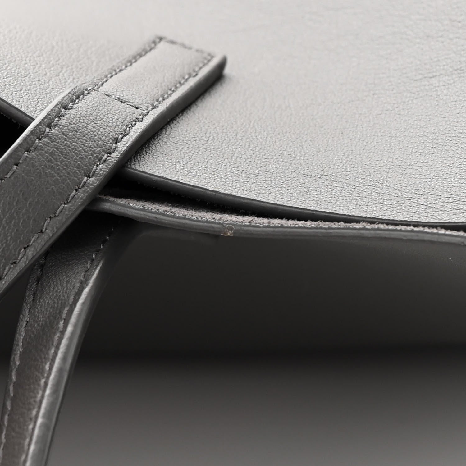 Saint Laurent Calfskin Large Shopping Tote Storm 13 of 14