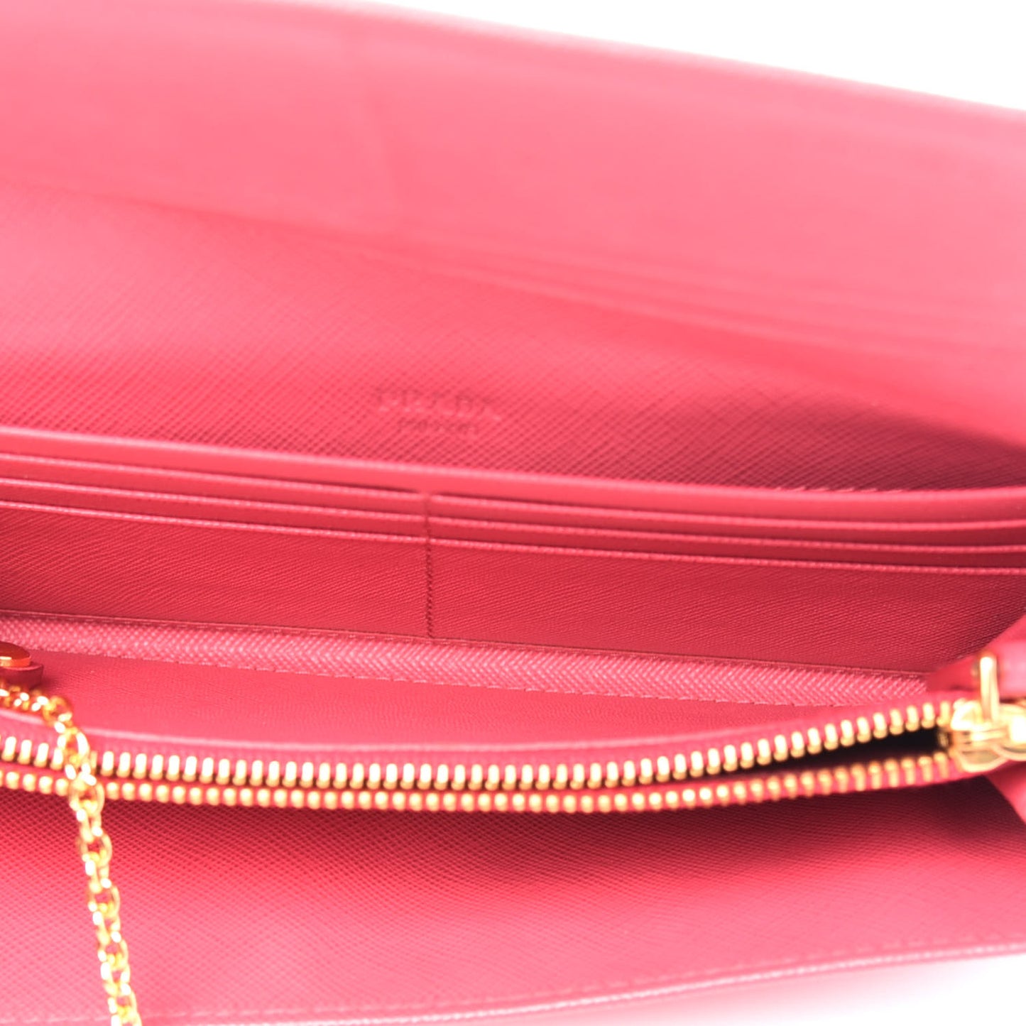 Saffiano Metal Continental Flap Wallet Peonia