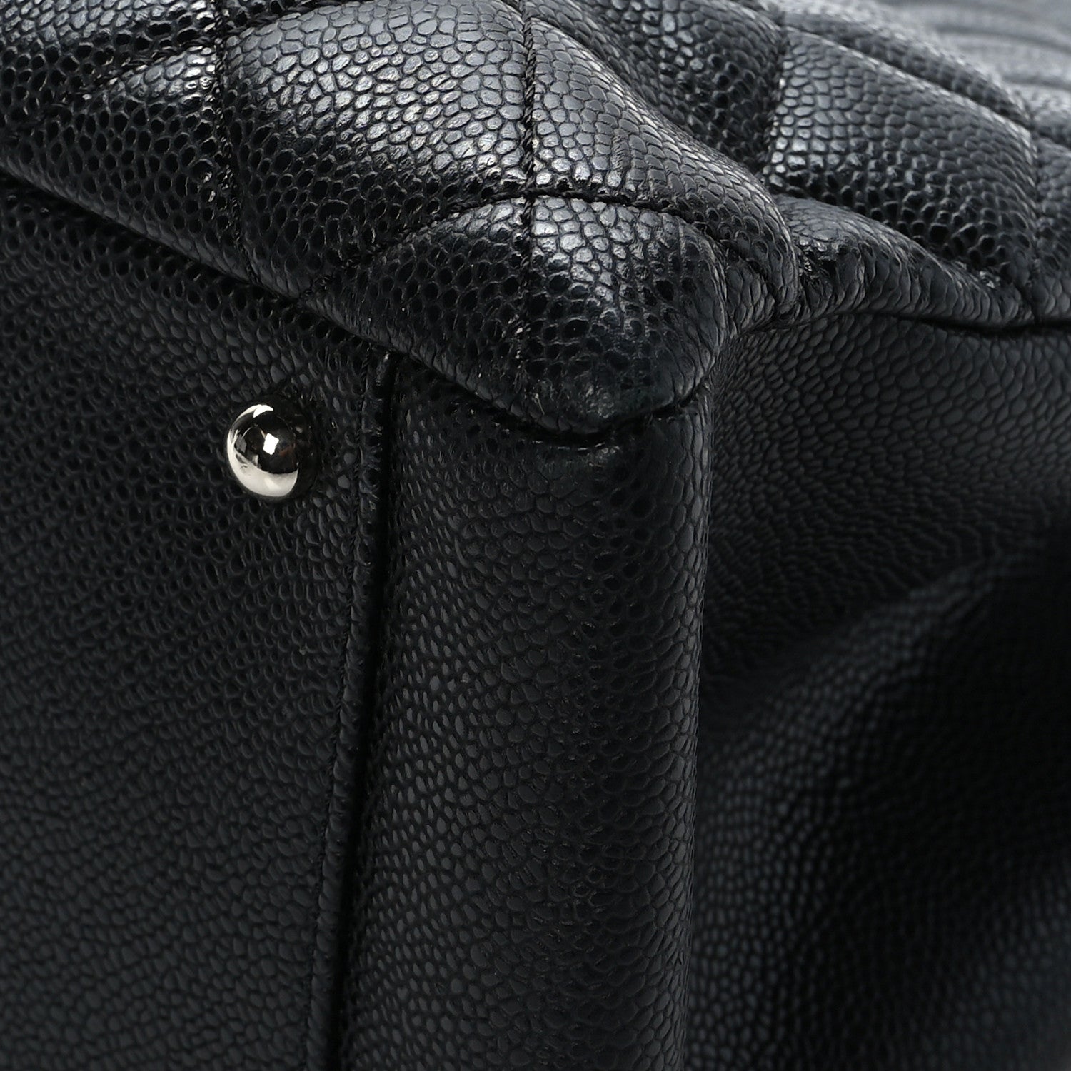 Chanel Caviar Quilted XL Grand Shopping Tote GST Black 10 of 12