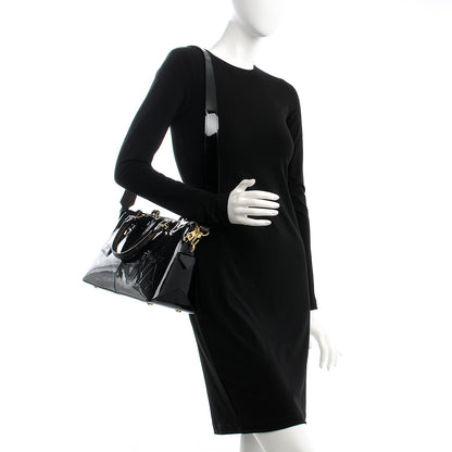 Louis Vuitton Patent Calfskin Miroir Tote Black 2 of 9