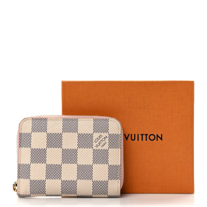 Louis Vuitton Damier Azur Zippy Coin Purse Rose Ballerine 7 of 7