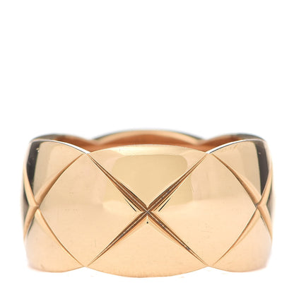 Chanel 18K Yellow Gold Large Coco Crush Ring 53 6.25 1 of 6