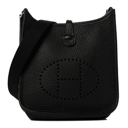 Hermes Taurillon Clemence Evelyne TPM Black 1 of 8