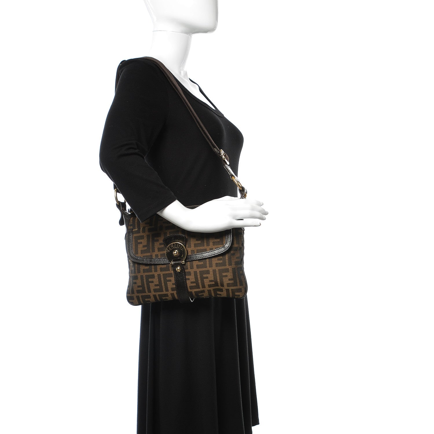 Fendi Zucca Small Crossbody Bag Tobacco 2 of 9