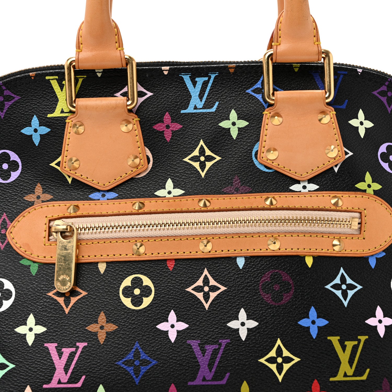 Louis Vuitton Monogram Multicolor Alma Black 7 of 10