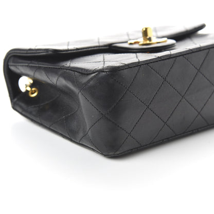 Chanel Lambskin Quilted Mini Square Flap Bag Black 6 of 10