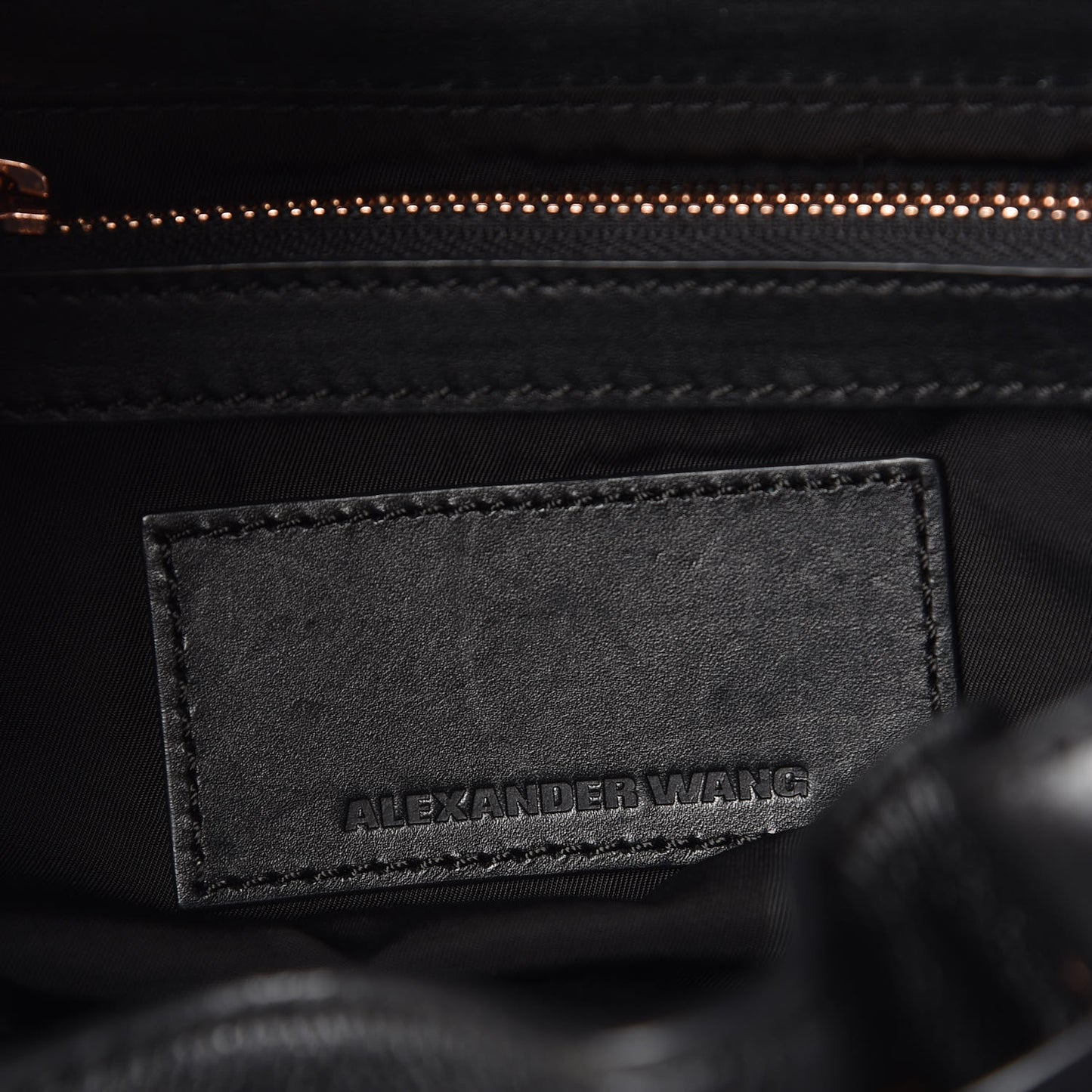 Pebbled Calfskin Prisma Skeletal Backpack Black Rose Gold Hardware
