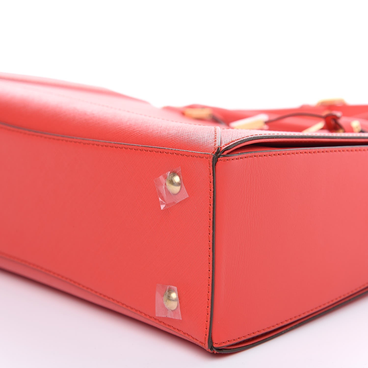 MCM Saffiano Nuovo Tote Hot Coral 6 of 10