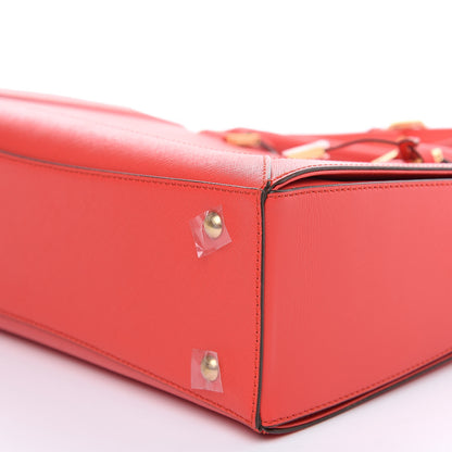 MCM Saffiano Nuovo Tote Hot Coral 6 of 10