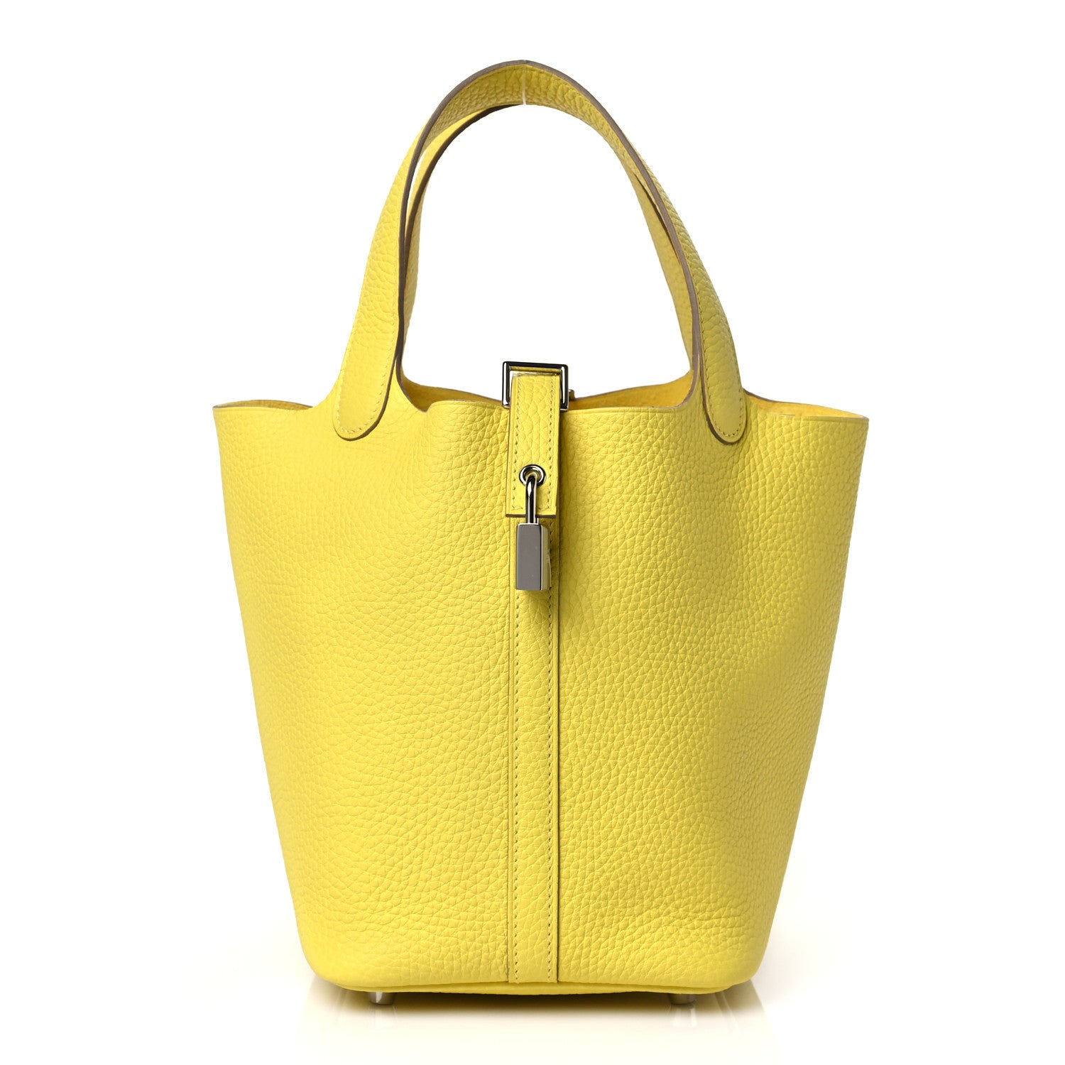 Hermes Taurillon Clemence Picotin Lock 18 PM Lime 1 of 11
