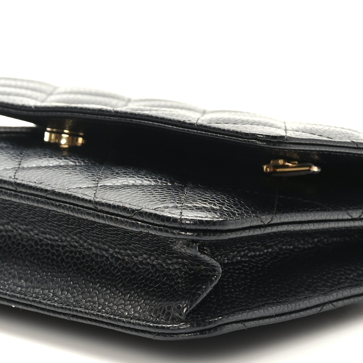 Chanel Caviar Quilted Wallet on Chain WOC Black 10 of 11