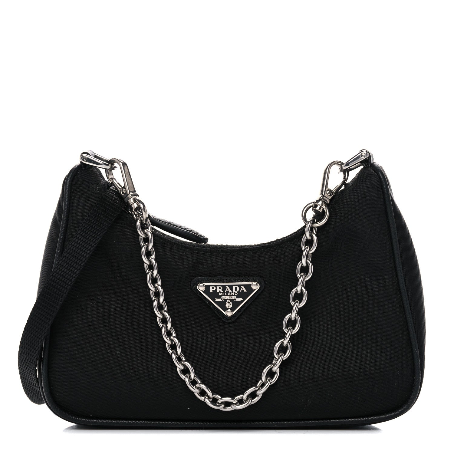 Prada Tessuto Nylon Mini Re-Edition 2000 Shoulder Bag Black 1 of 13