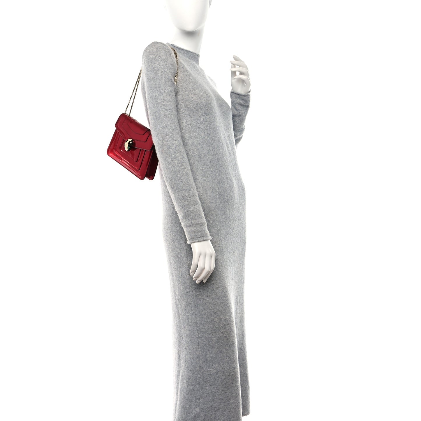 Patent Serpenti Forever Crossbody Red