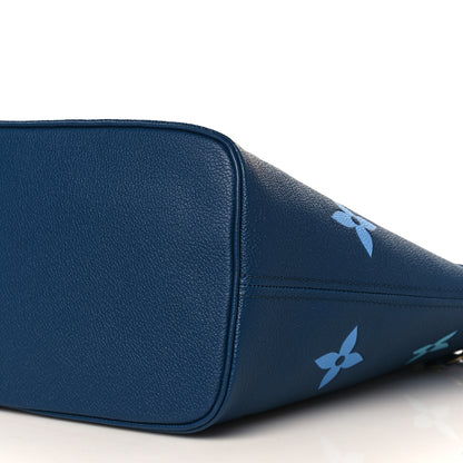 Louis Vuitton Empreinte Monogram Giant Neverfull MM Degrade Bleu 9 of 9