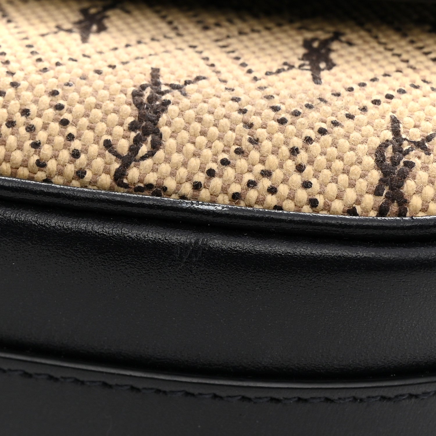 Saint Laurent Canvas Monogram All Over Satchel Bag Beige 13 of 13
