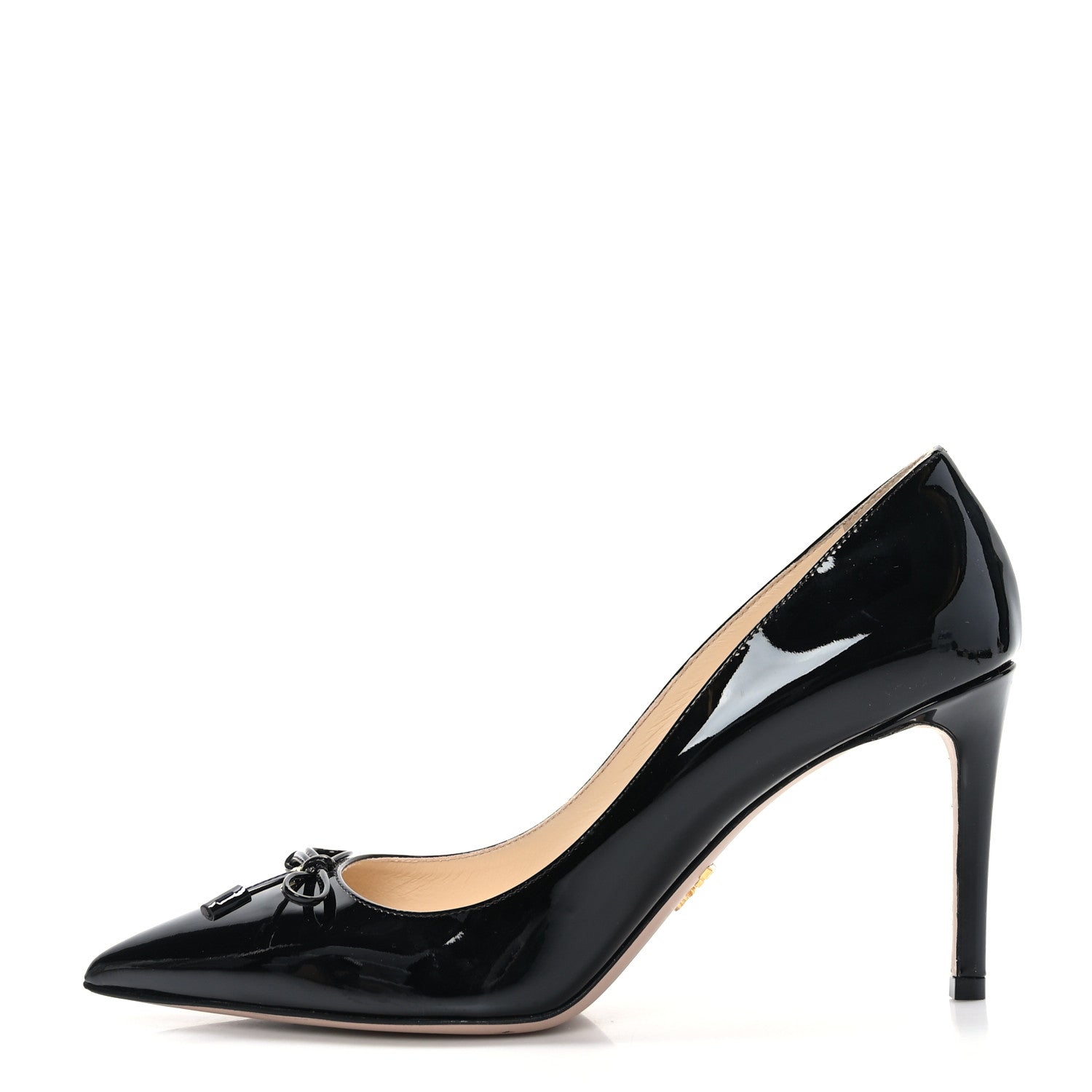 Prada Patent Bow Pumps 39 Black 1 of 7
