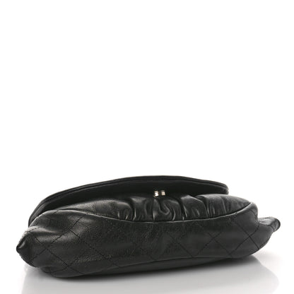 Chanel Lambskin Half Moon Wallet On Chain WOC Black 4 of 9