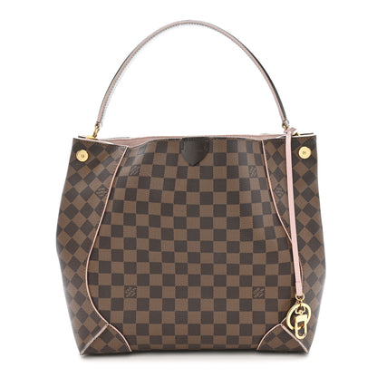 Louis Vuitton Damier Ebene Caissa Hobo Rose Ballerine 1 of 16