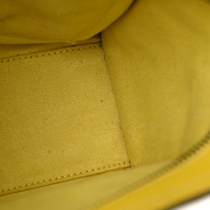 Celine Drummed Calfskin Nano Luggage Citron 14 of 18