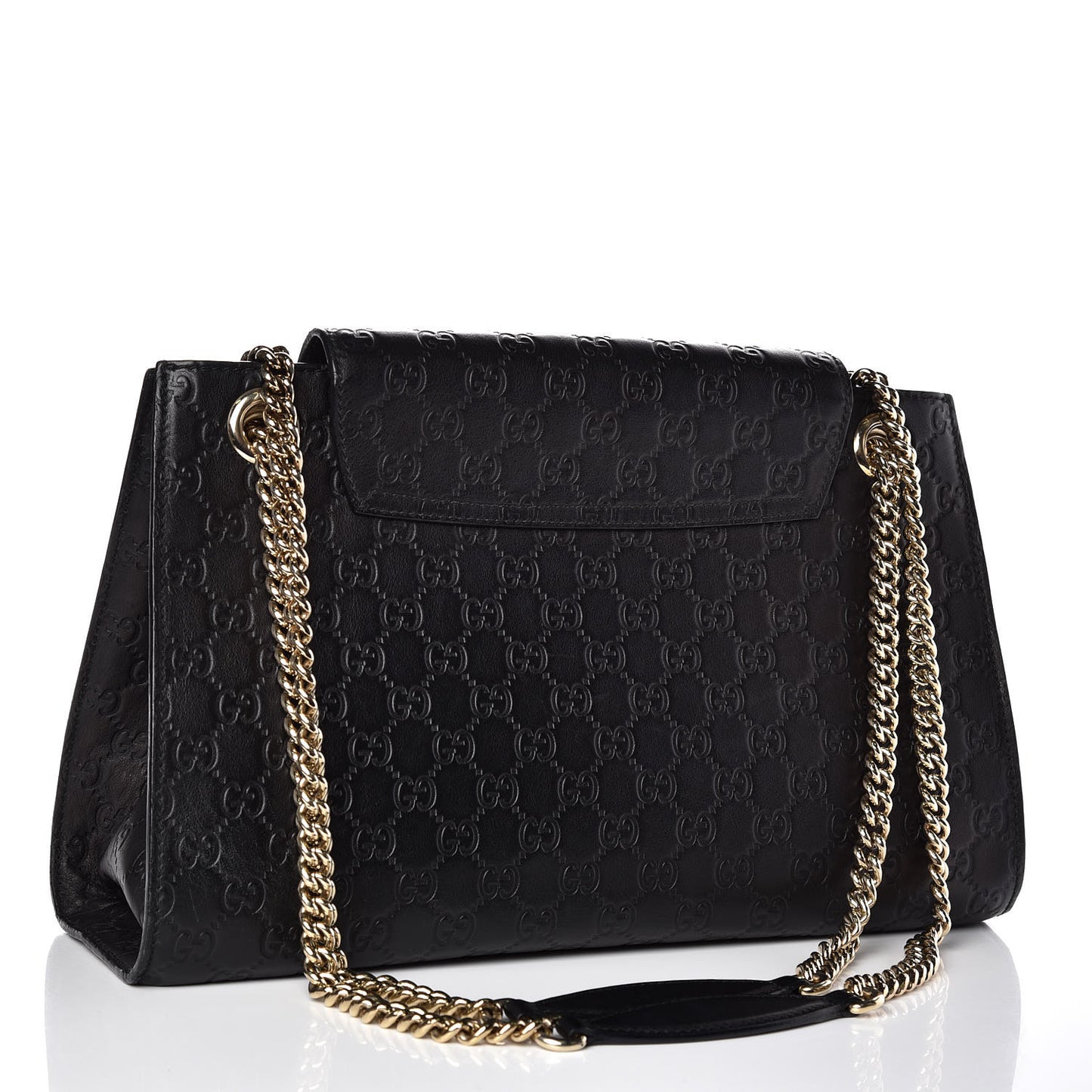 Guccissima Large Emily Chain Shoulder Bag Black