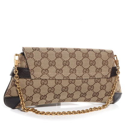 Gucci Monogram Horsebit Clutch Brown 3 of 7